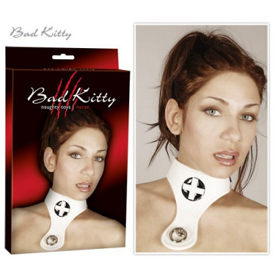 COLLARE CON CROCE E ANELLO BAD KITTY \"NURSE\"