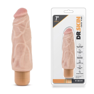 VIBRATORE REALISTICO "DR. SKIN COCK VIBE 9" CARNE -